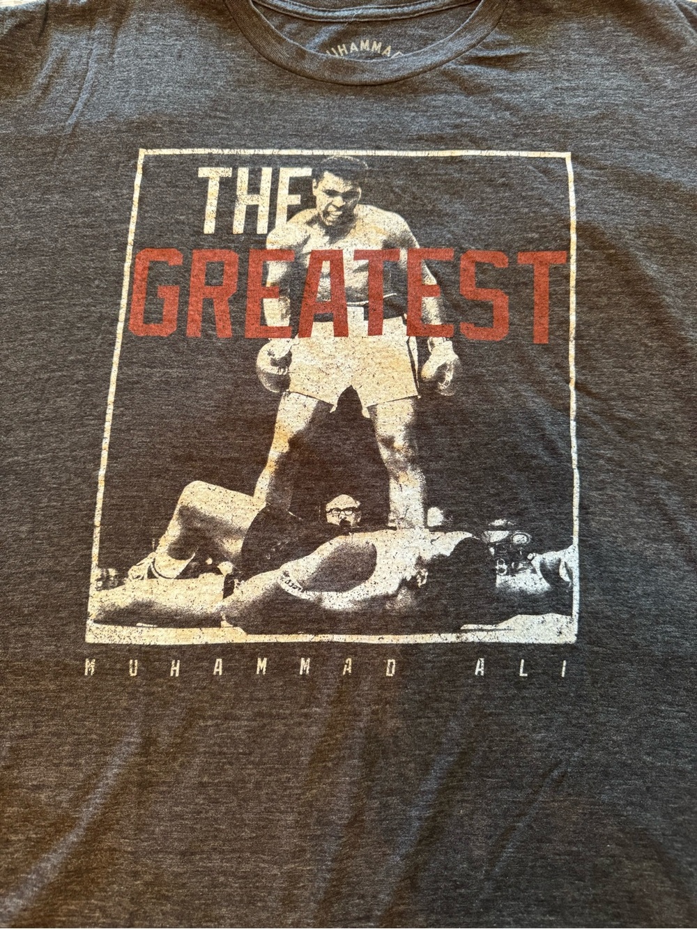Muhammad Ali "The Greatest" Graphic Tee Dark Gray Heather 2XL. (EUC) - Picture 3 of 5